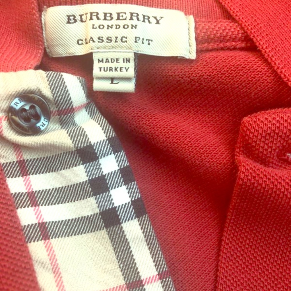 Burberry collard shirt for men.